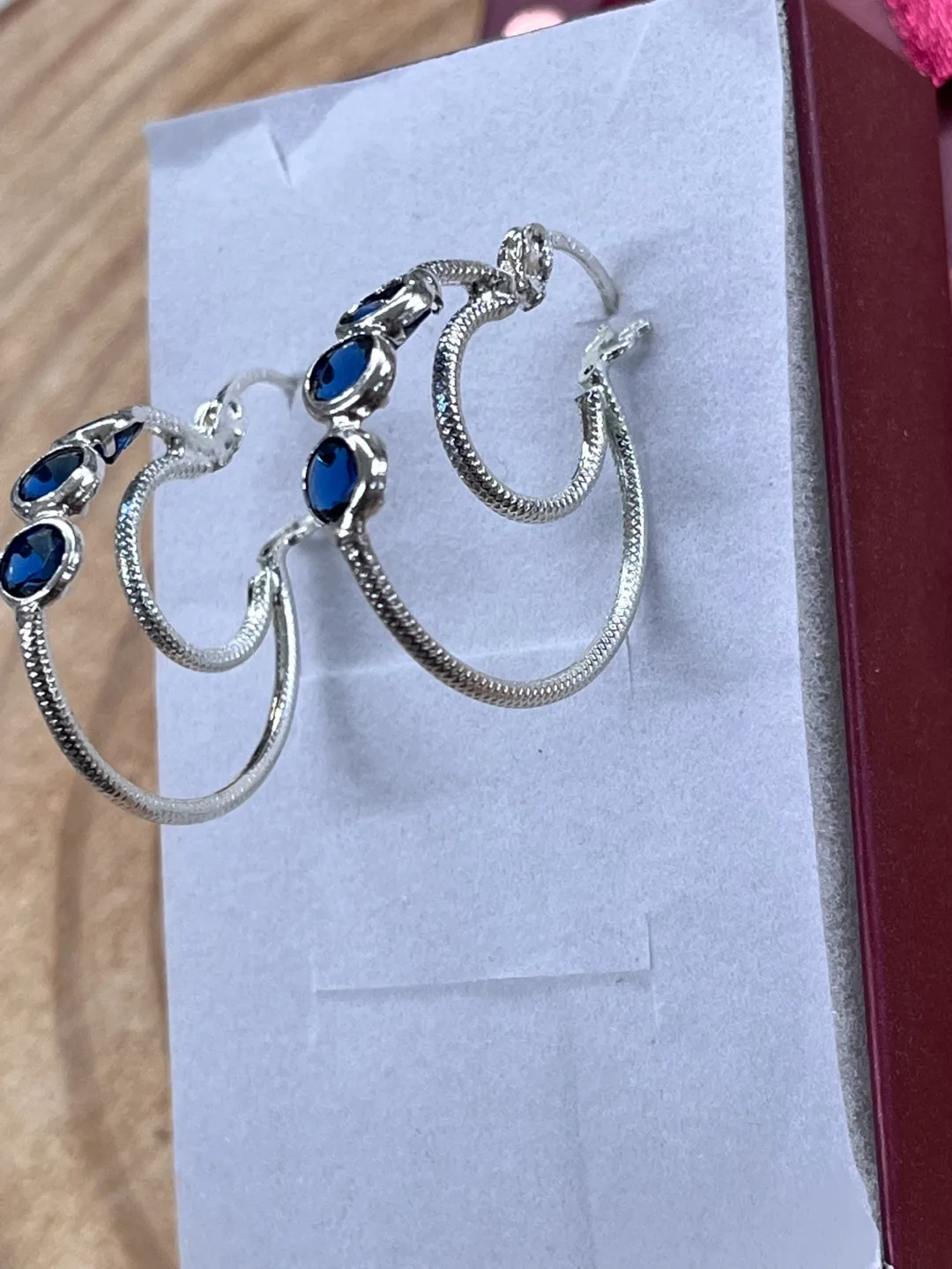 Joyería La Guerrerense Silver Tone Earrings thumbnail