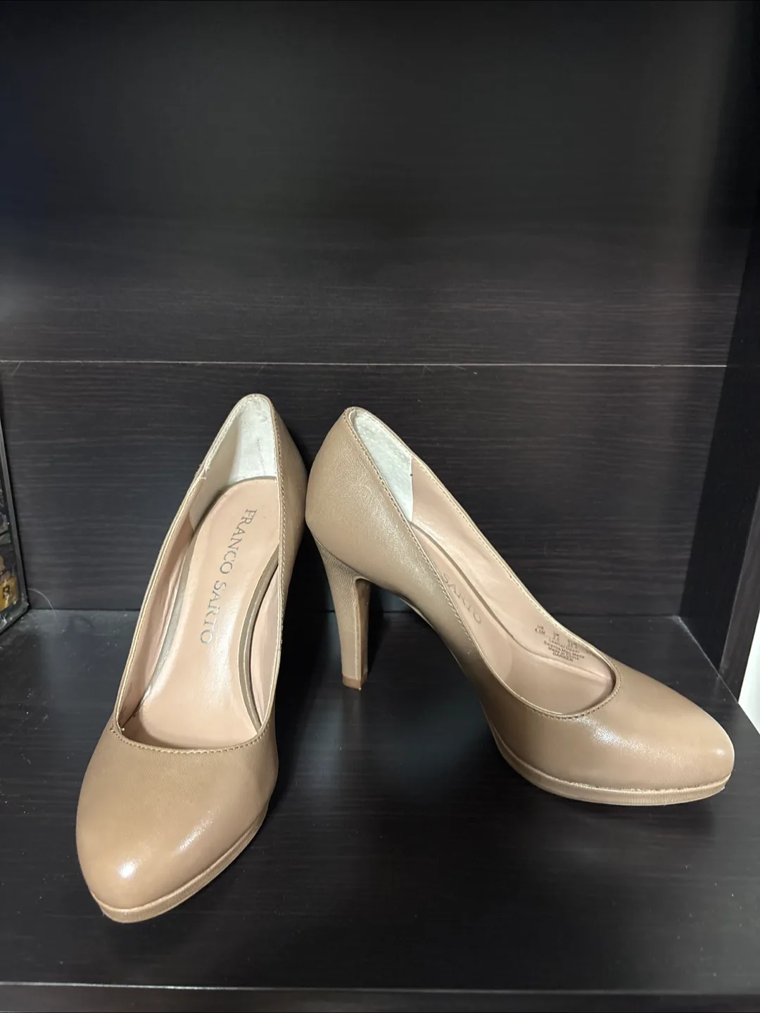 Franco Sarto Beige Heels thumbnail