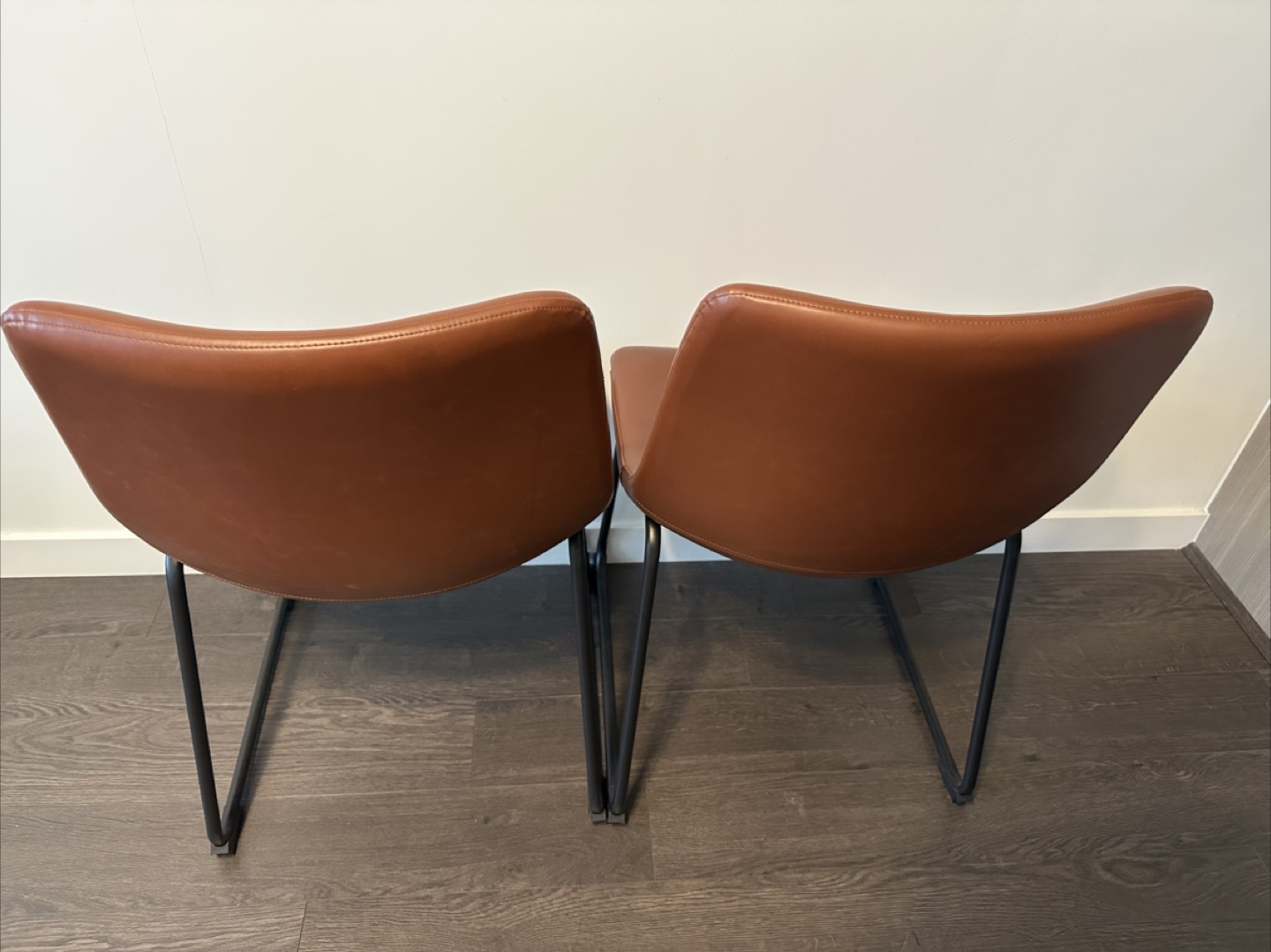 Structube “Hayden” Chairs (Brown) – Set of 2 - photo 4