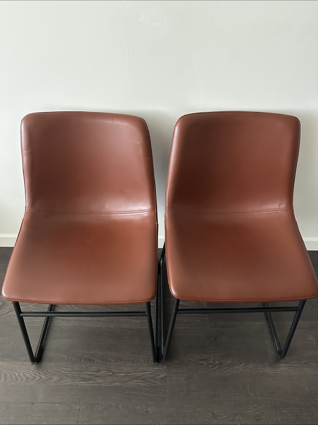 Structube “Hayden” Chairs (Brown) – Set of 2