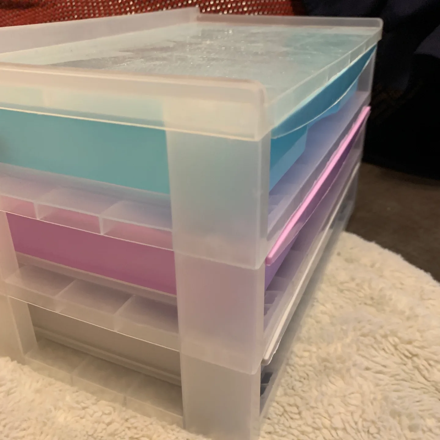 3-Drawer Plastic Storage Organizer thumbnail