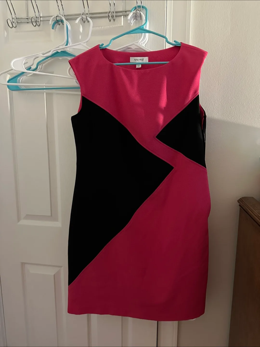 Nine West Pink & Black Dress - Size 8 thumbnail