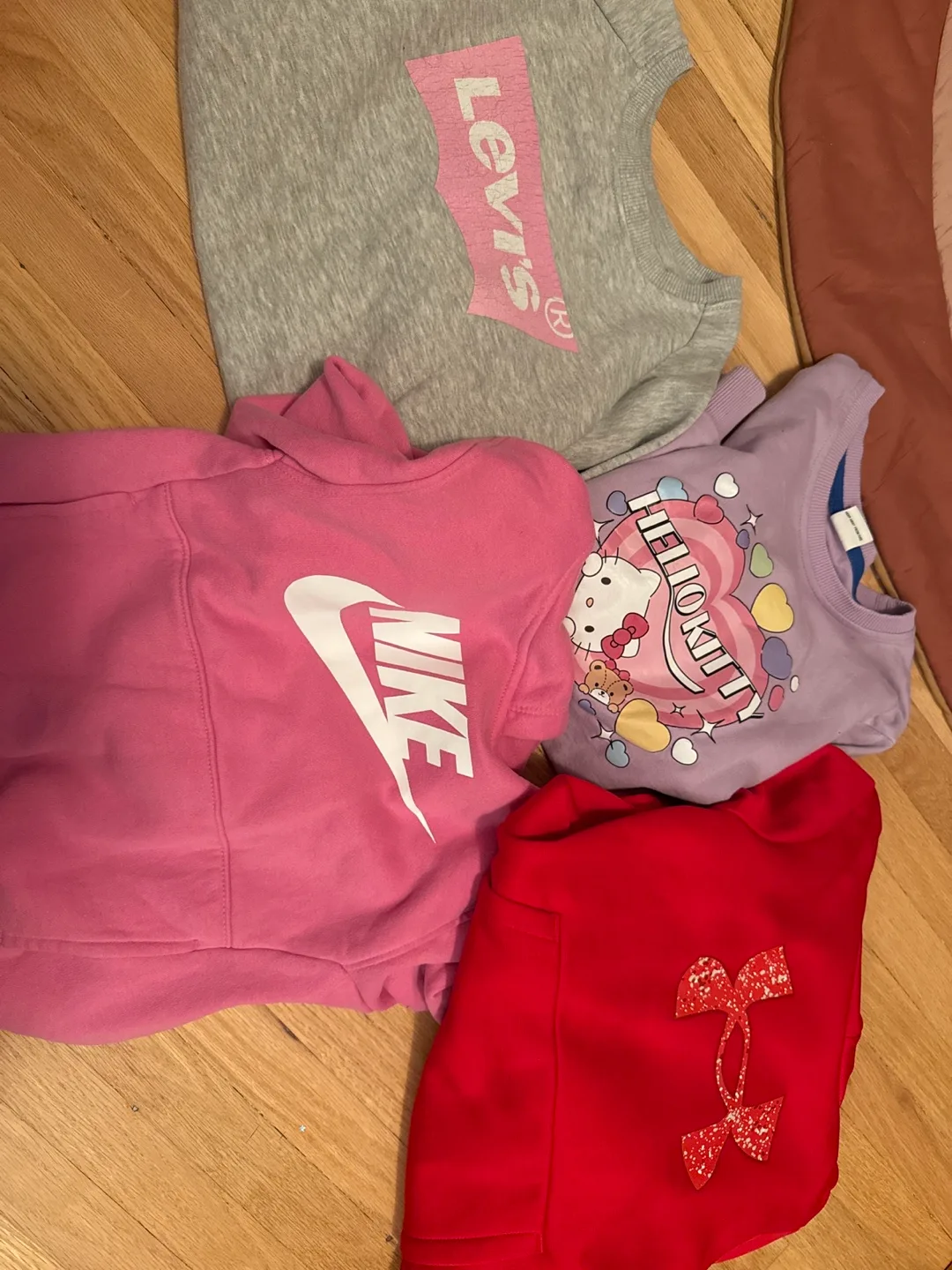 Kids Clothing Bundle: Nike, Levi's, Under Armour, Hello Kitty thumbnail