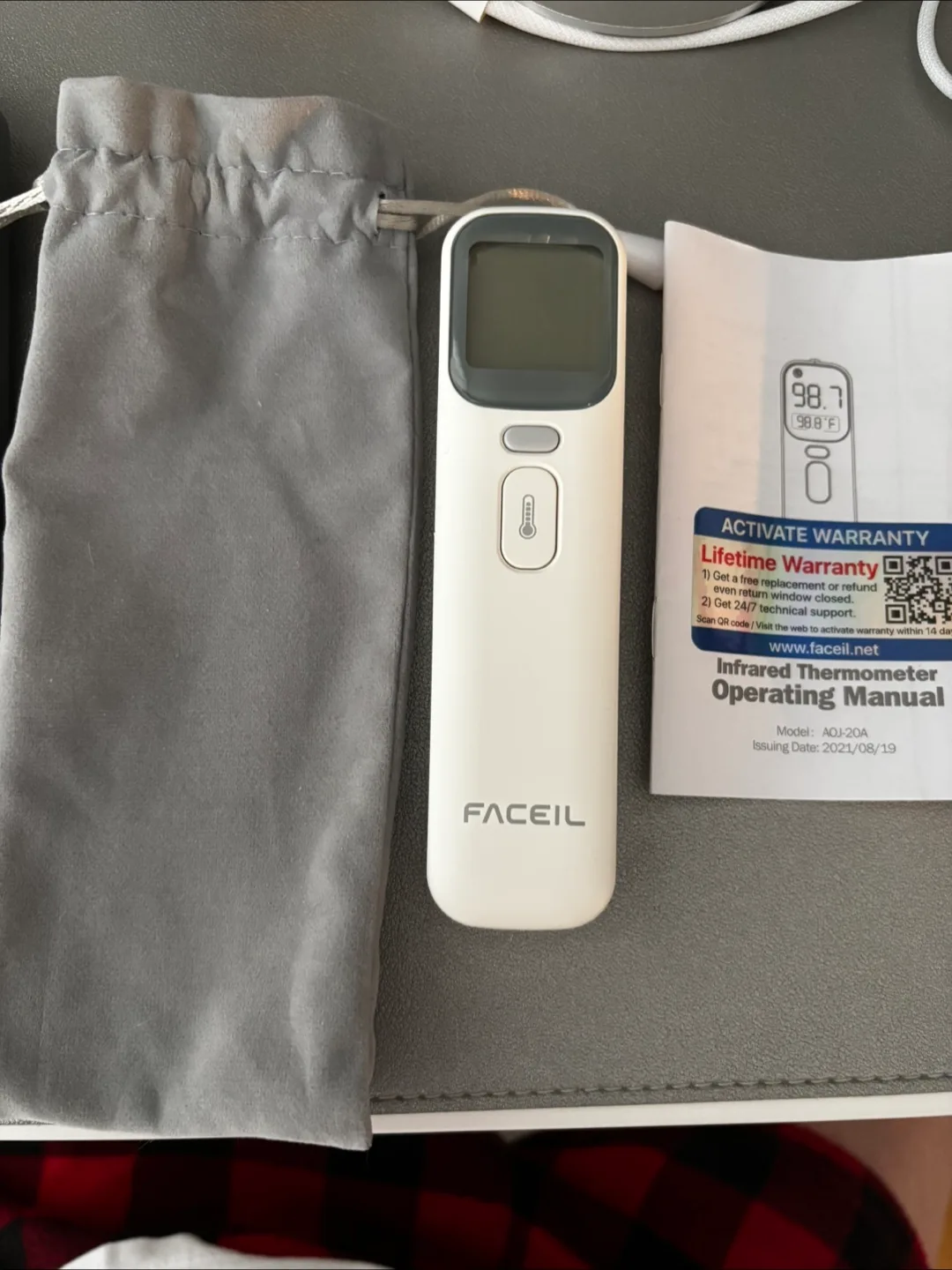 Digital Thermometer For Forehead And Ear NEW thumbnail