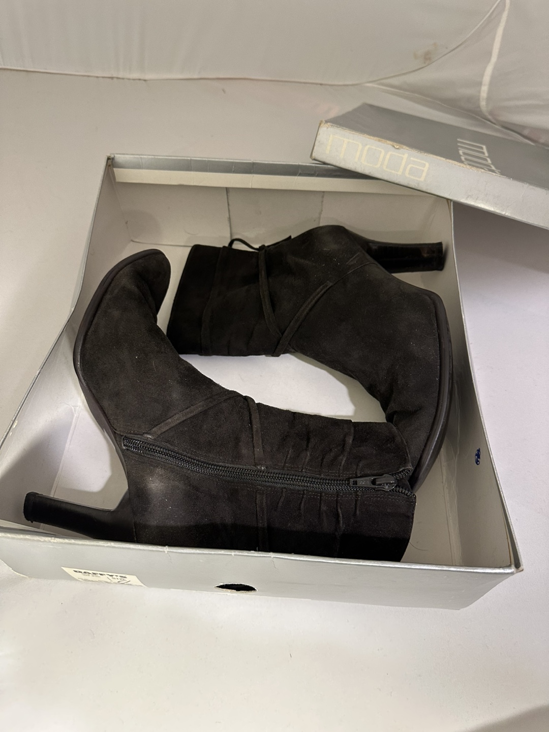 Women’s Brown Suede Booties - photo 3