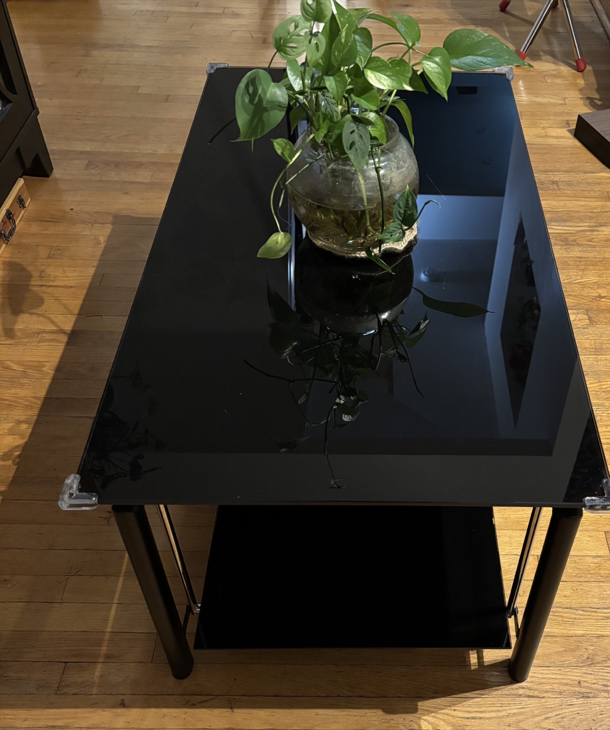 Black Glass Coffee Table