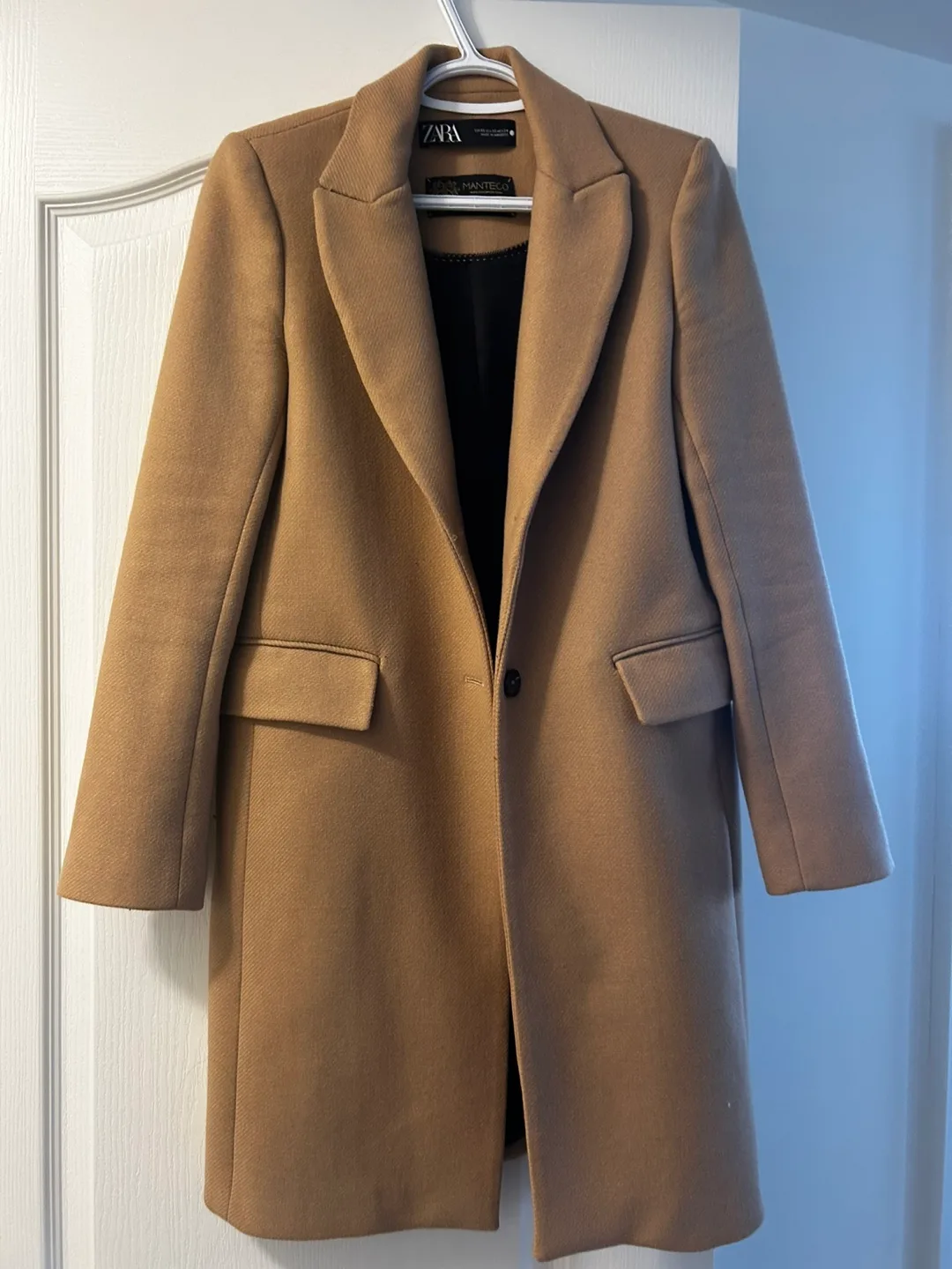 FROM ITALY- Zara Manteco Wool Blend Coat - XS thumbnail