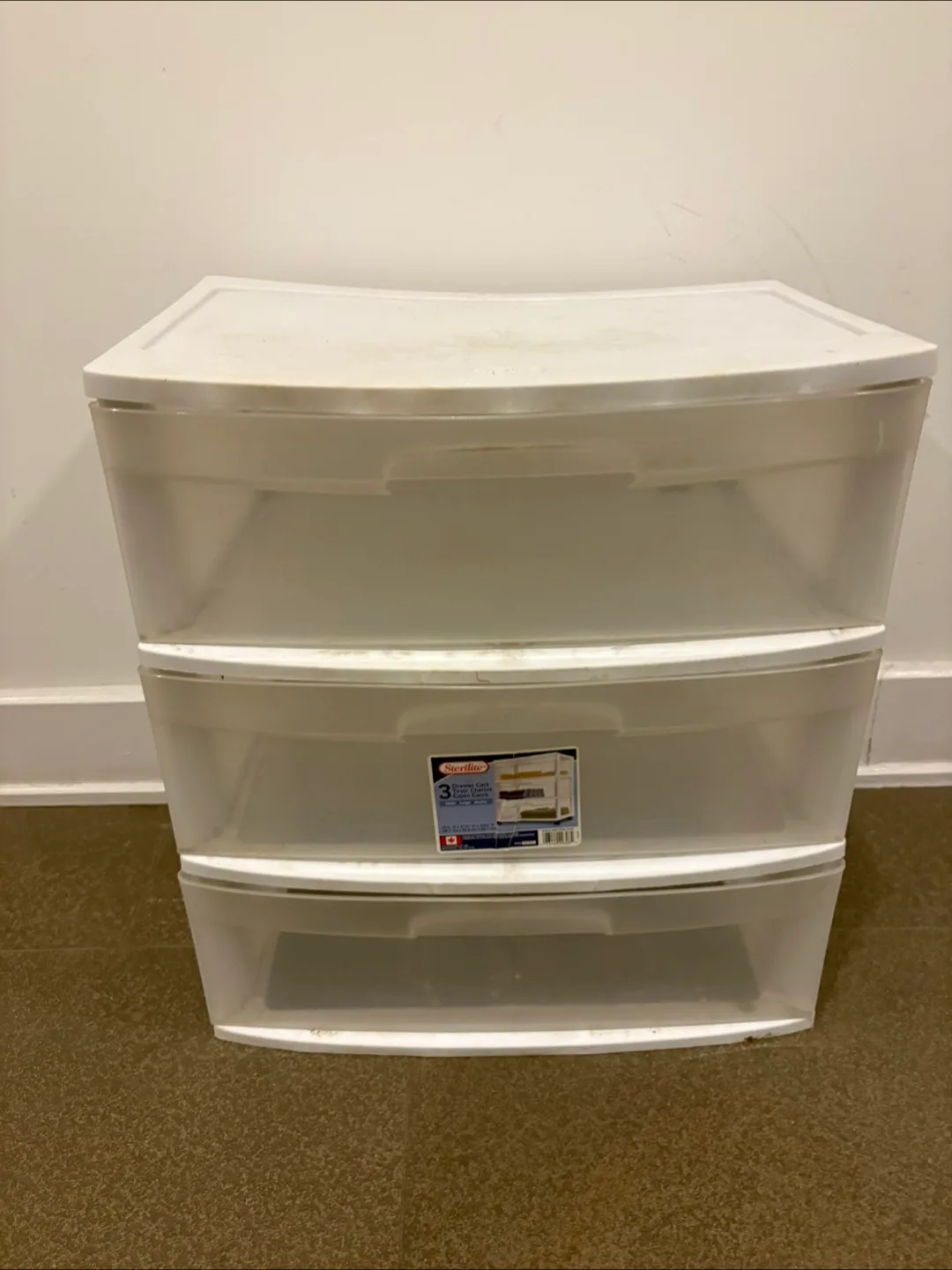 Sterilite 3-Drawer White Storage Unit thumbnail