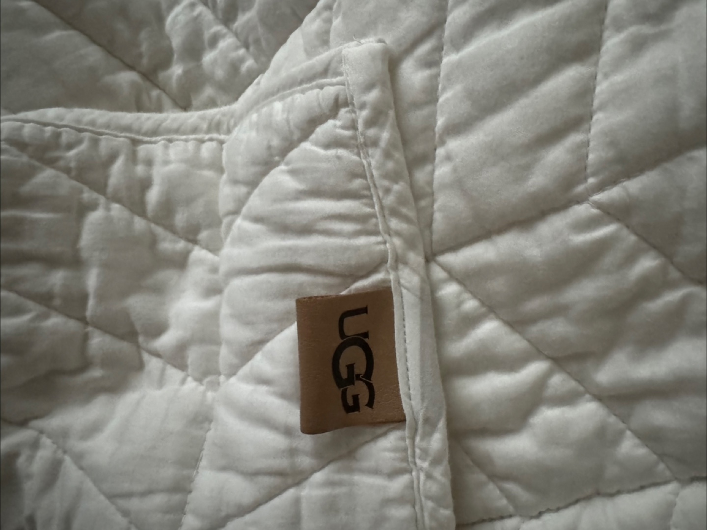 UGG White Coverlet Queen Bed Cover Comforter