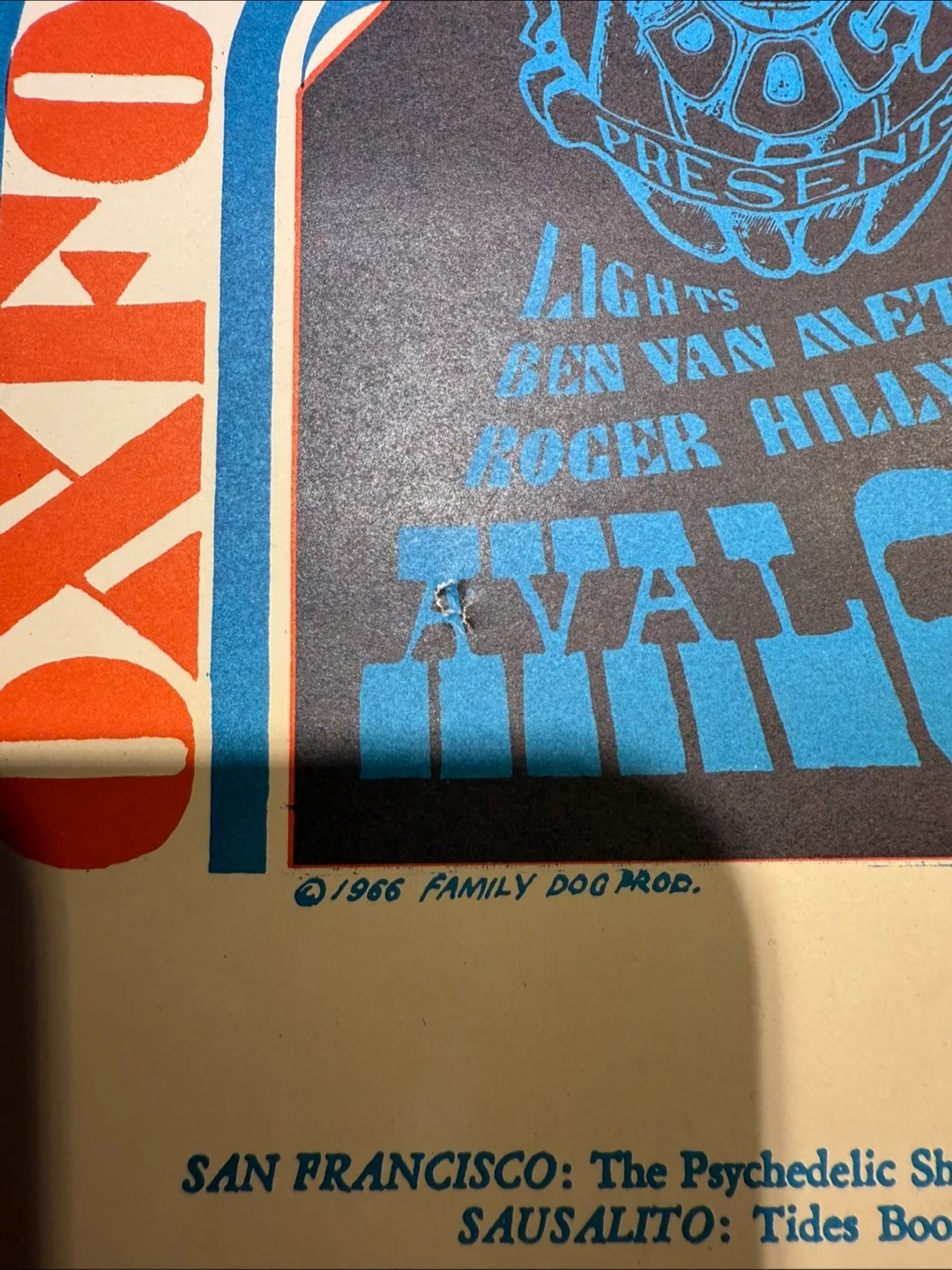 1966 Family Dog Psychedelic Poster Avalon Ballroom image indicator(2)