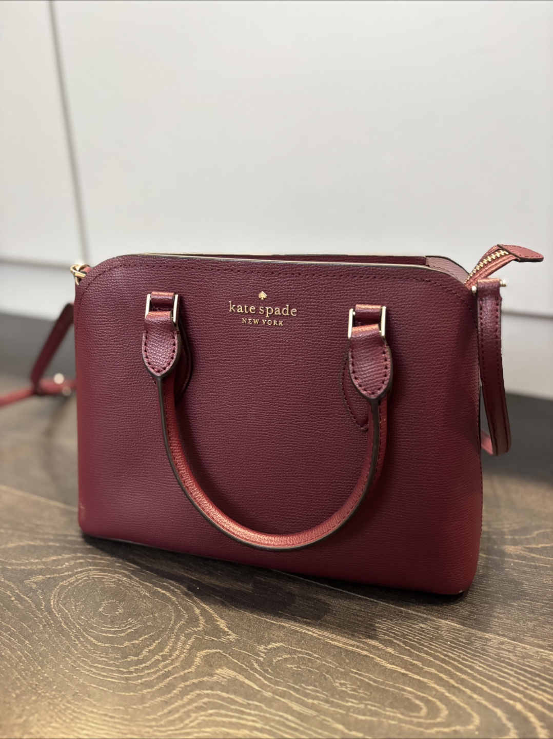 Kate Spade Burgundy Leather Satchel