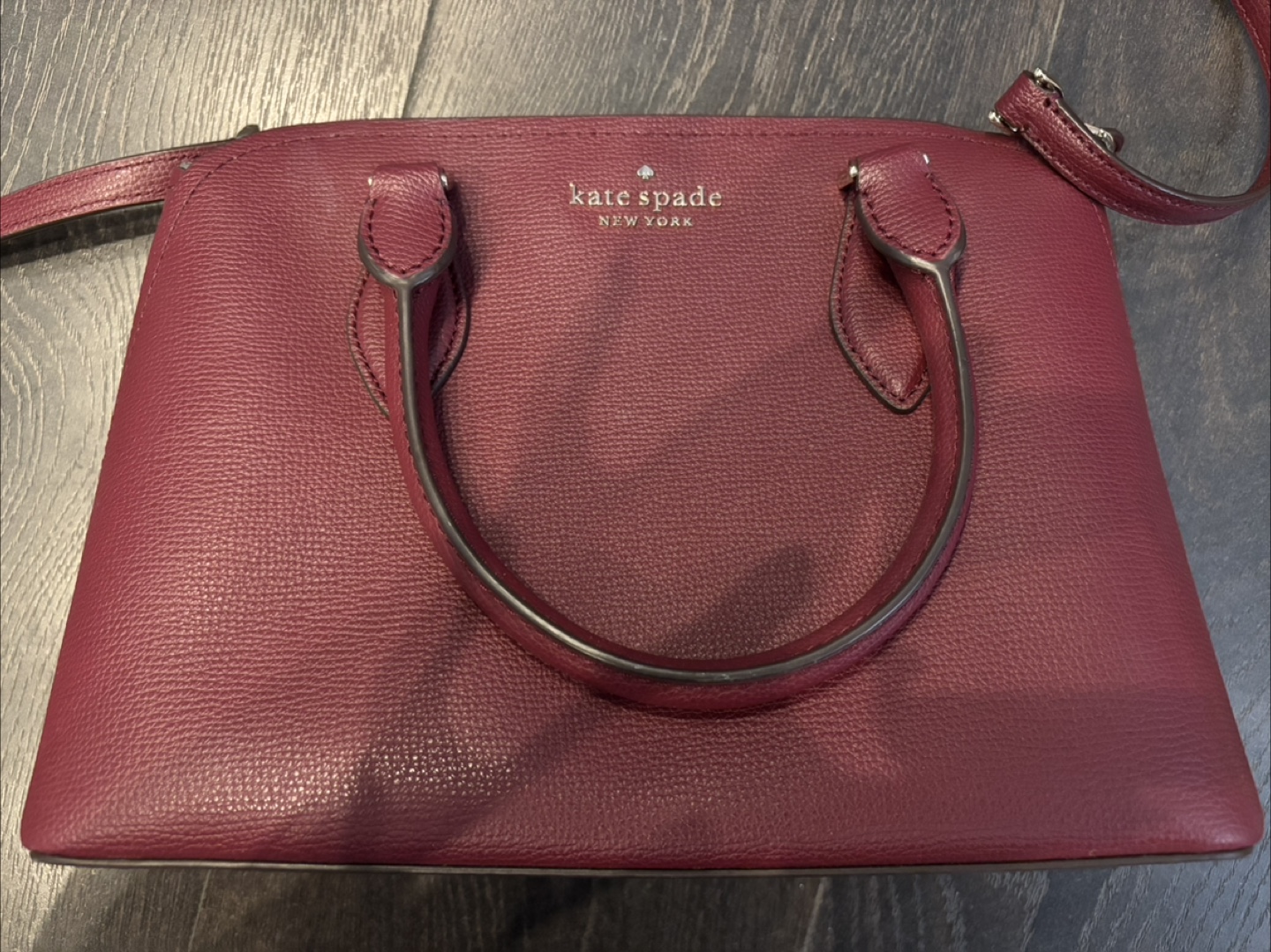 Kate Spade Burgundy Leather Satchel - photo 2