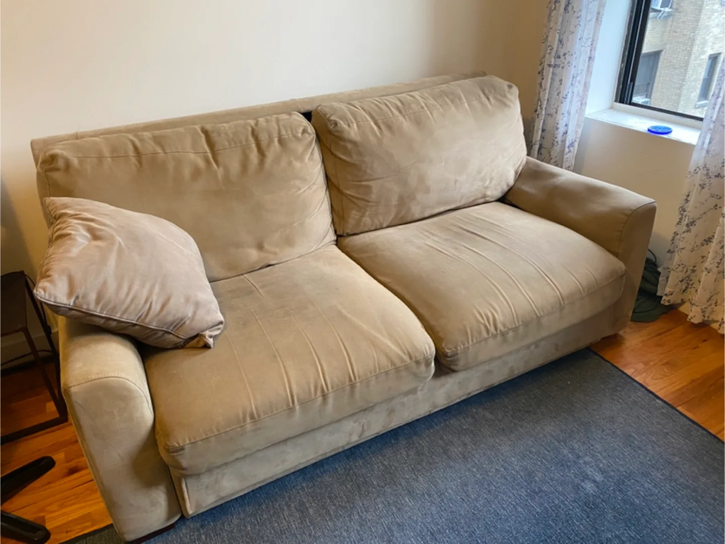 Microfiber Sofa Bed - very sturdy, very comfortable bed thumbnail