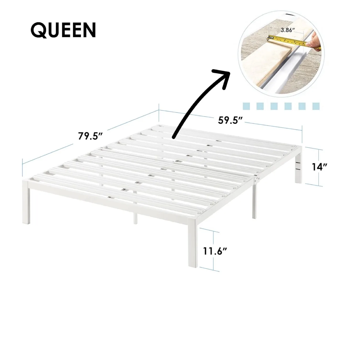 Queen Heavy Duty Metal Queen Bed ▫️BRAND NEW▫️ image indicator(6)