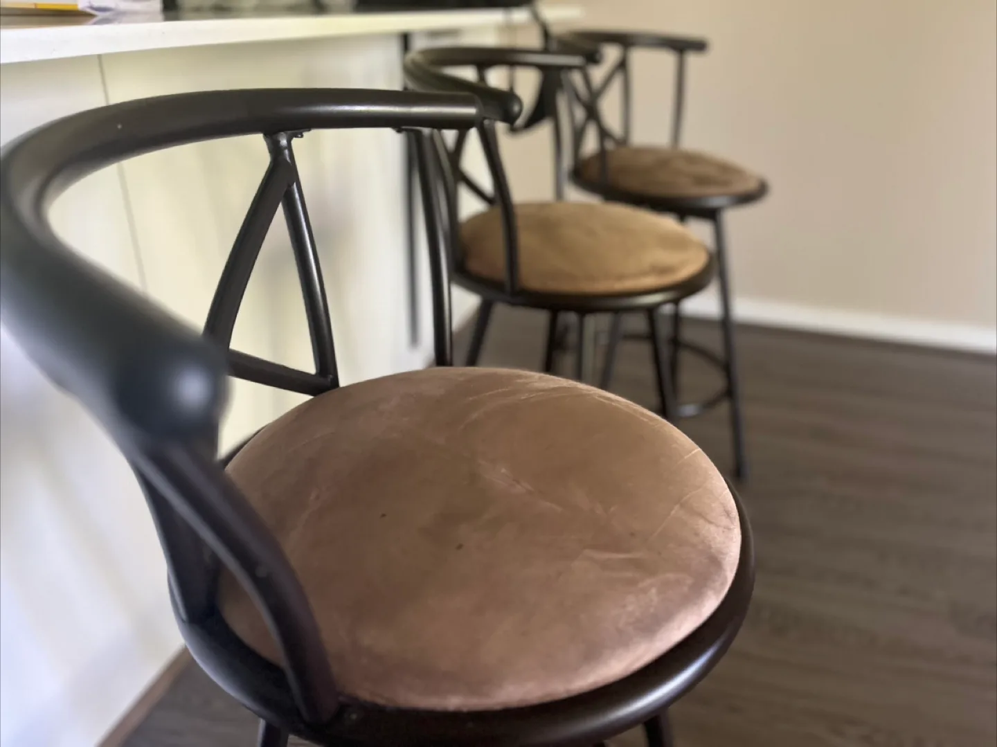 Brown Swivel Bar Stools thumbnail