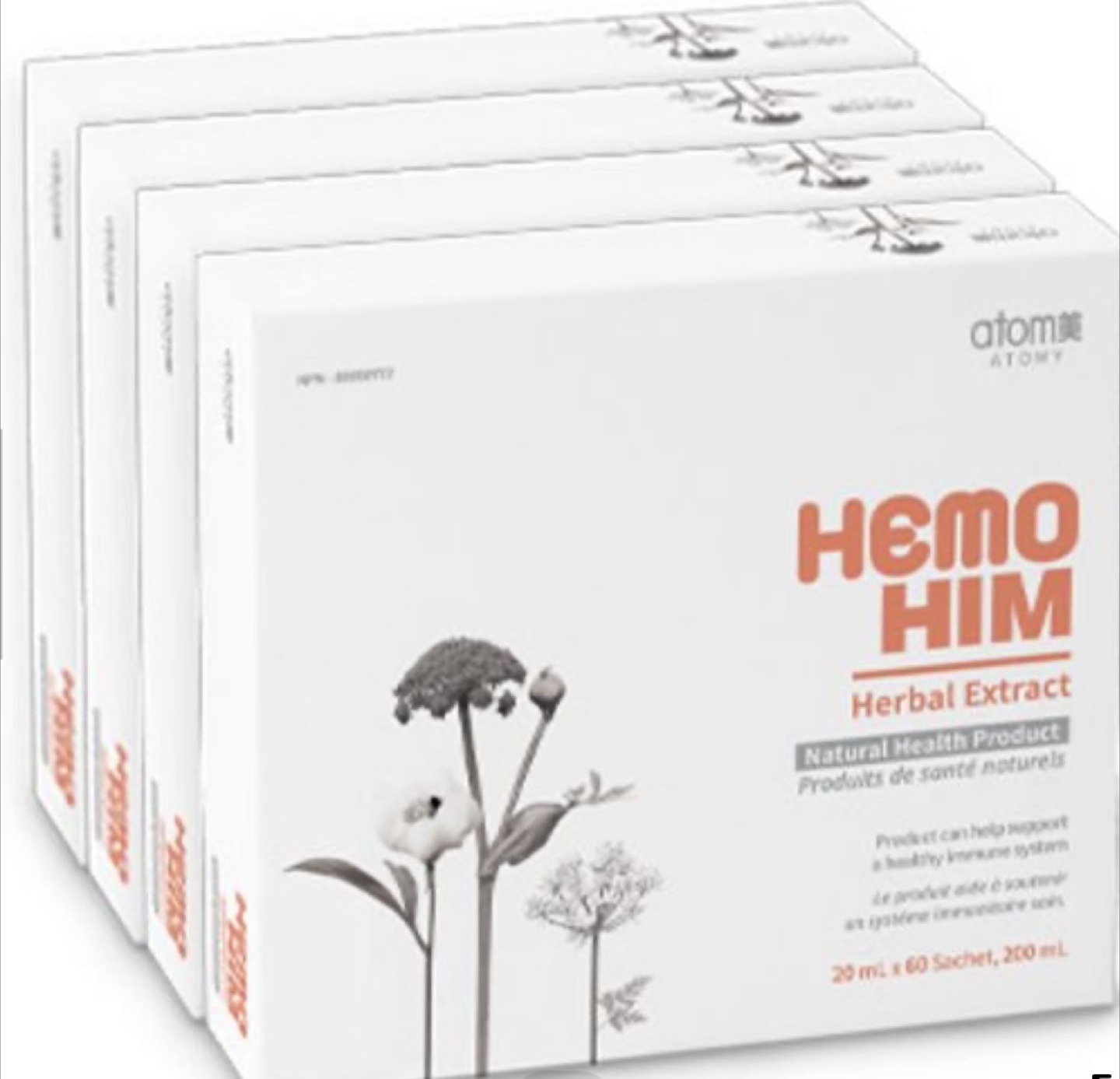 Atomy HemoHIM, Probiotics 10+, Alaska E-Omega3