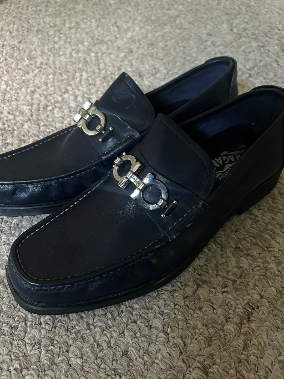 Salvatore Ferragamo Leather Mens Loafers thumbnail