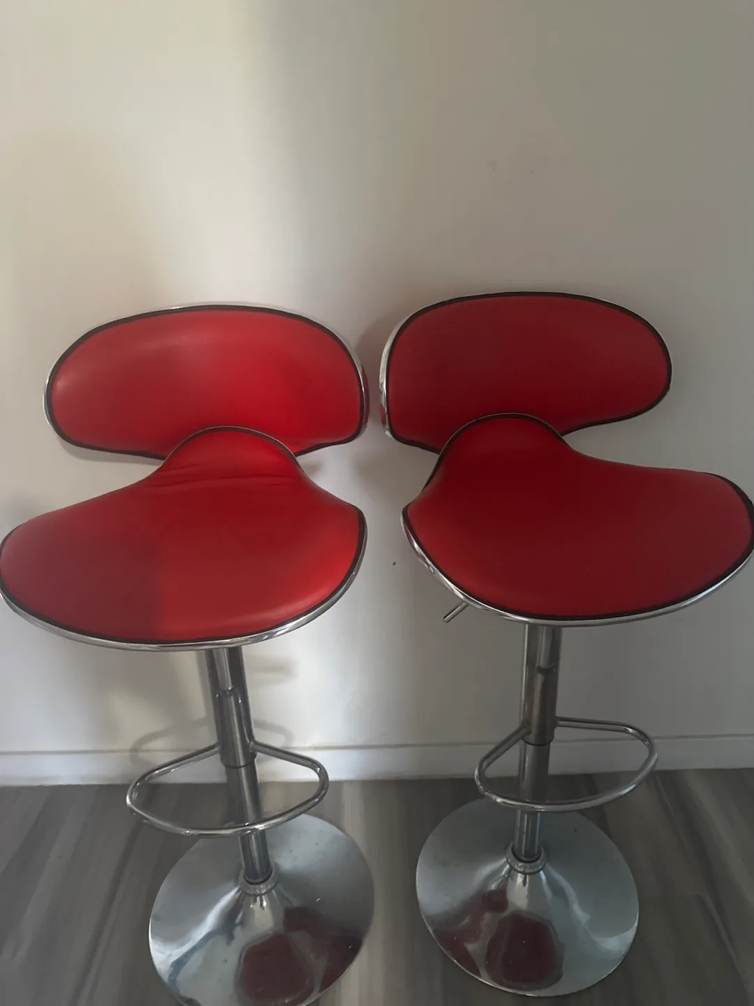 Red Bar Stools - Set of 2 thumbnail