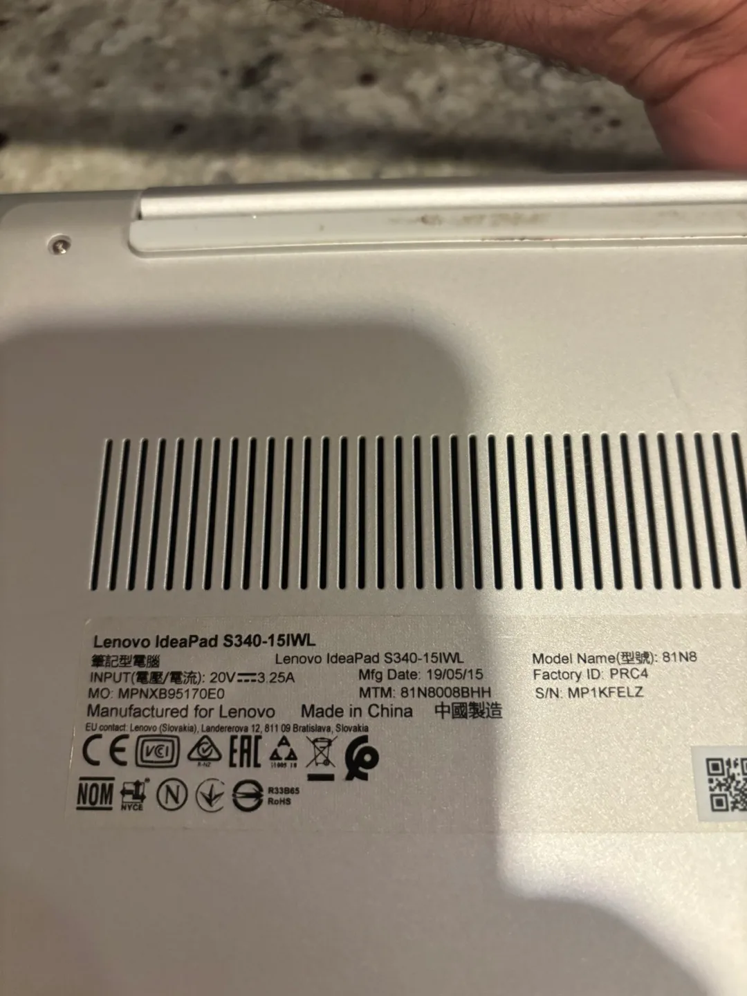 Lenovo S340-15IWL Laptop image indicator(6)