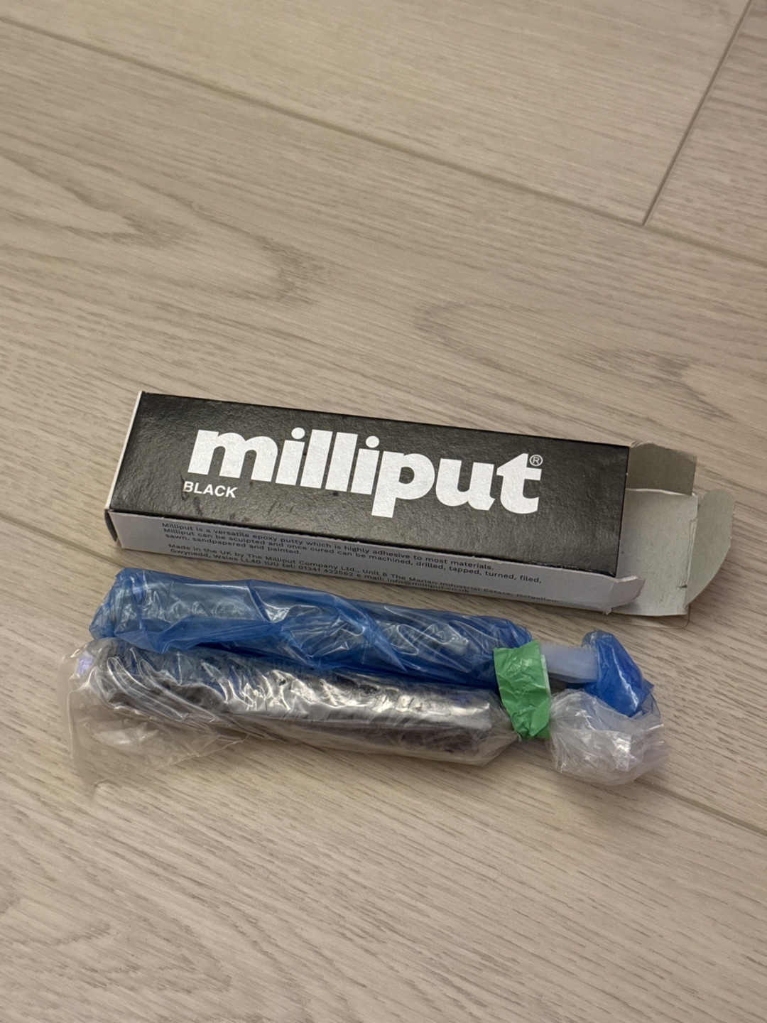 Milliput Black Epoxy Putty