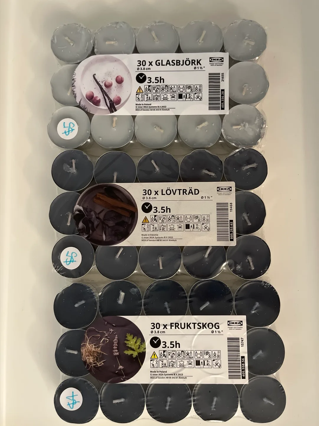 IKEA Tea Light Candles - Various Scents thumbnail