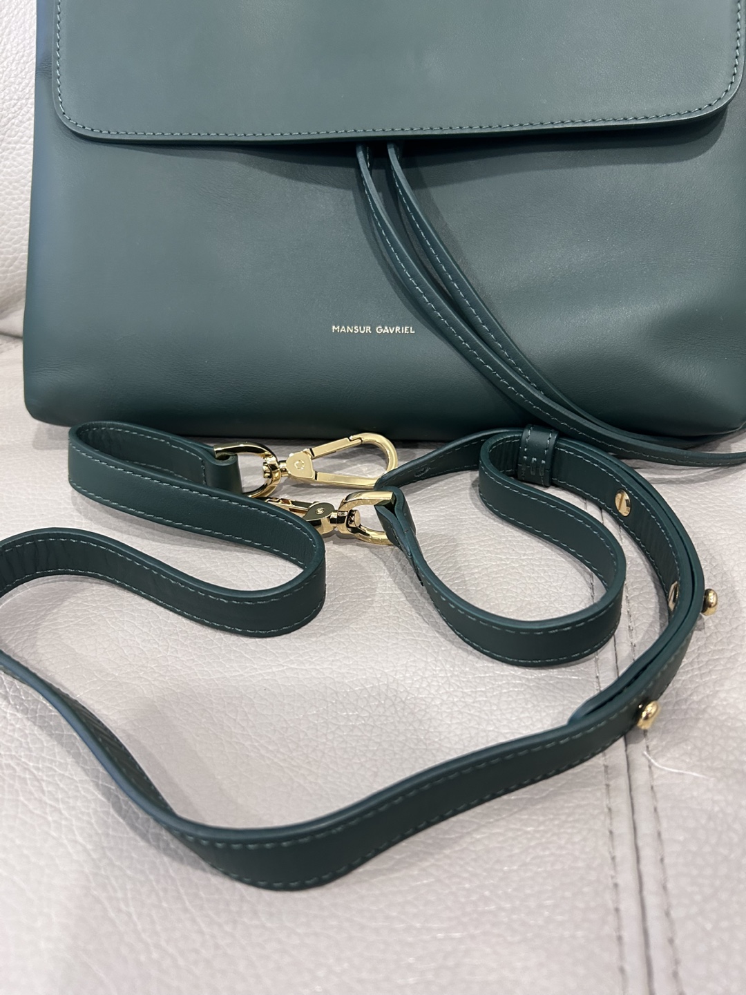 Mansur Gavriel Leather Bag - Forest Green - photo 3
