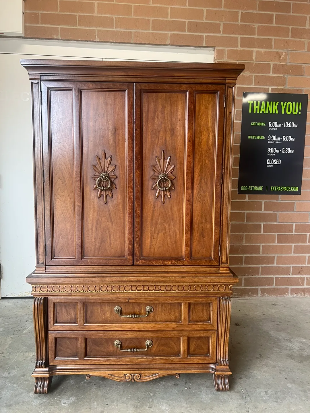 Thomasville Wooden Armoire/Dresser w/drawers thumbnail