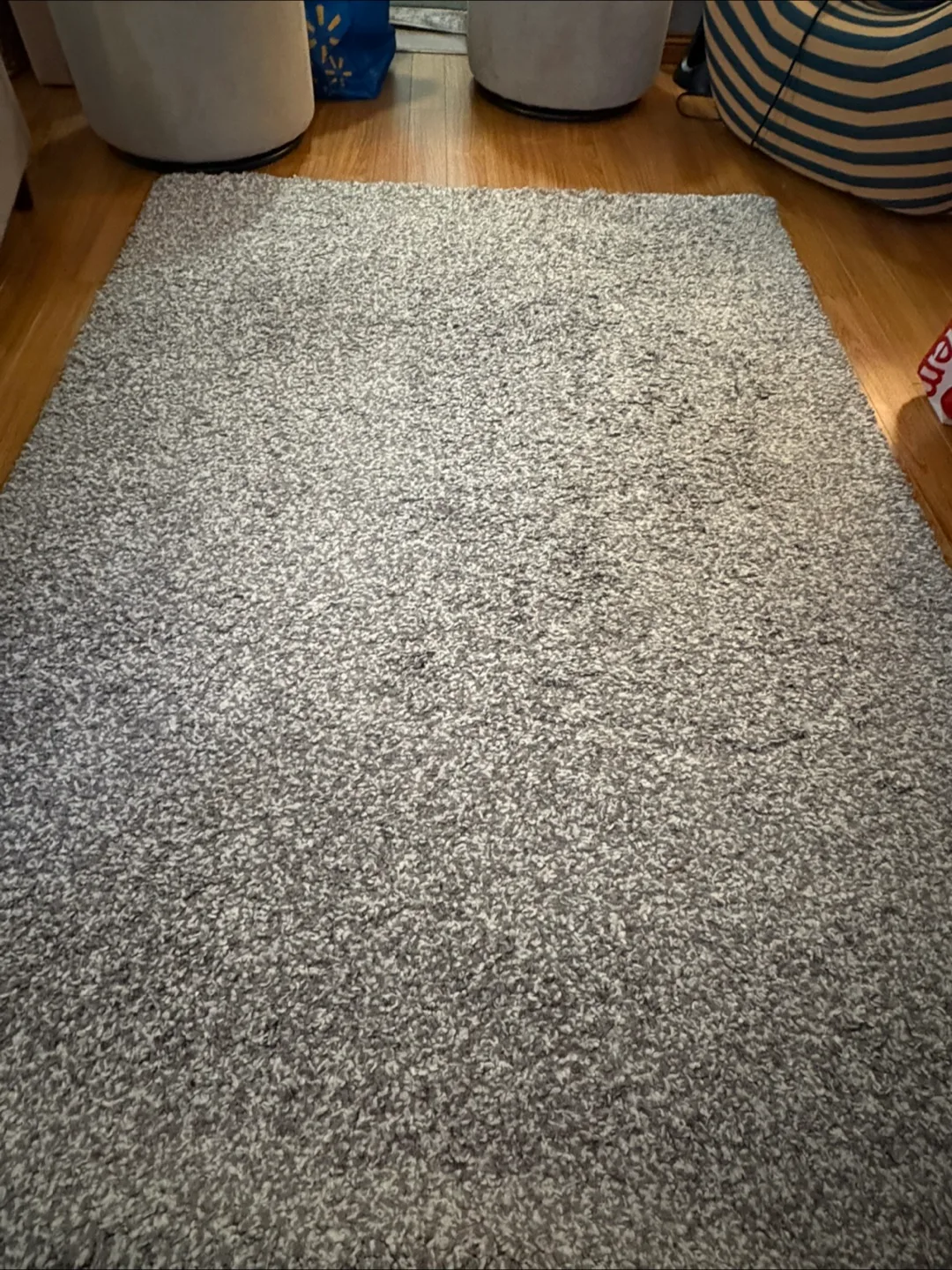 Grey Shag Area Rug thumbnail