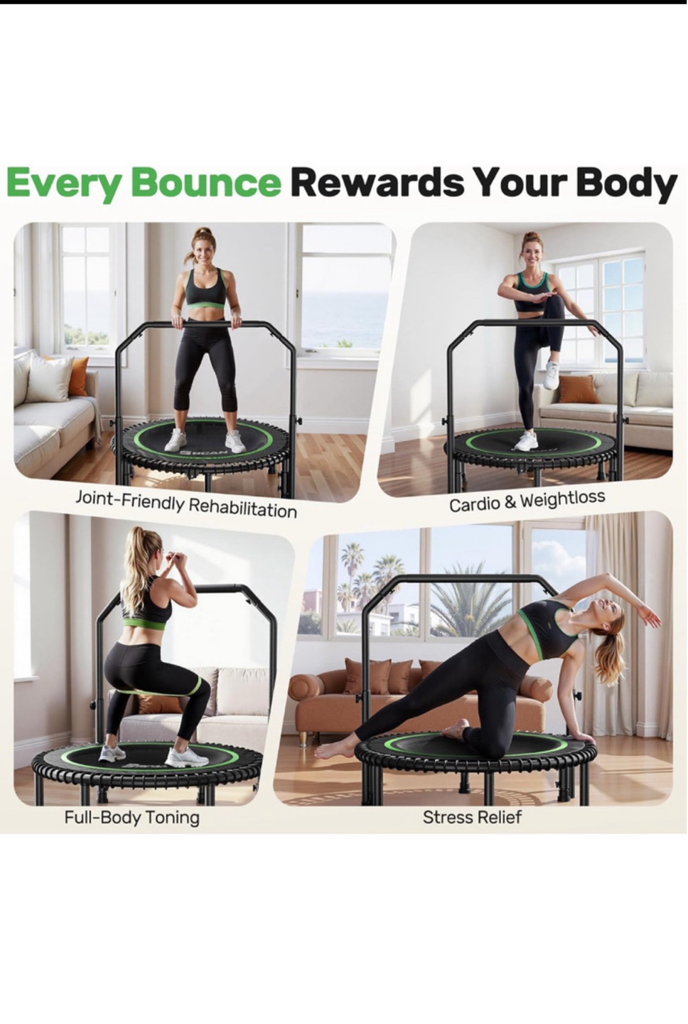 BCAN Foldable Mini Trampoline - photo 4