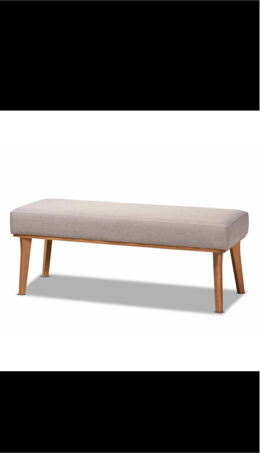 Baxton Studio Odessa Mid-Century Modern Grey Fabric - photo 4