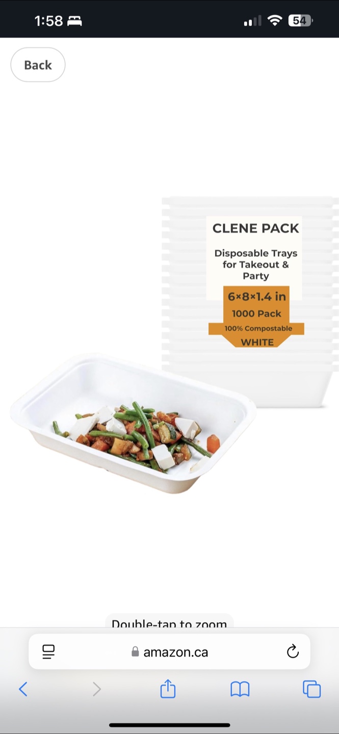 CLENE PACK Disposable Food Trays - 1000 Pack - photo 2