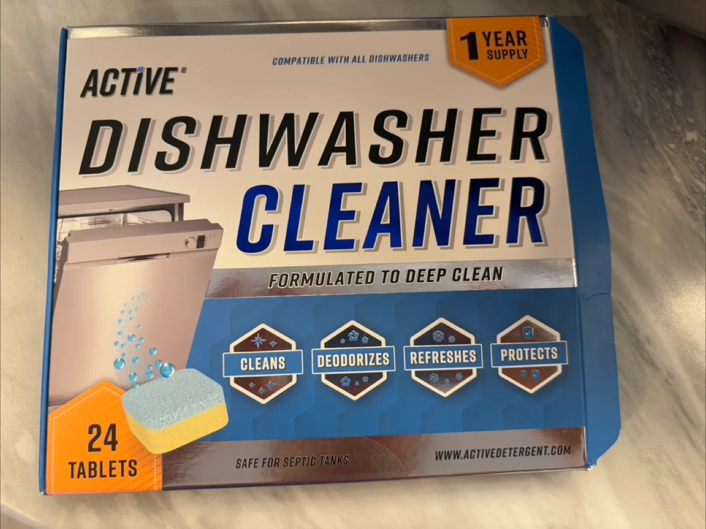 Active Dishwasher Cleaner - 24 Tablets thumbnail