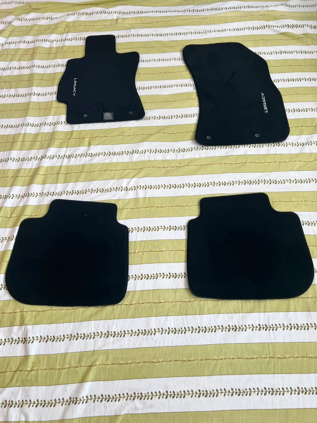 2020 Subaru Legacy Black Floor Mats - Full Set thumbnail