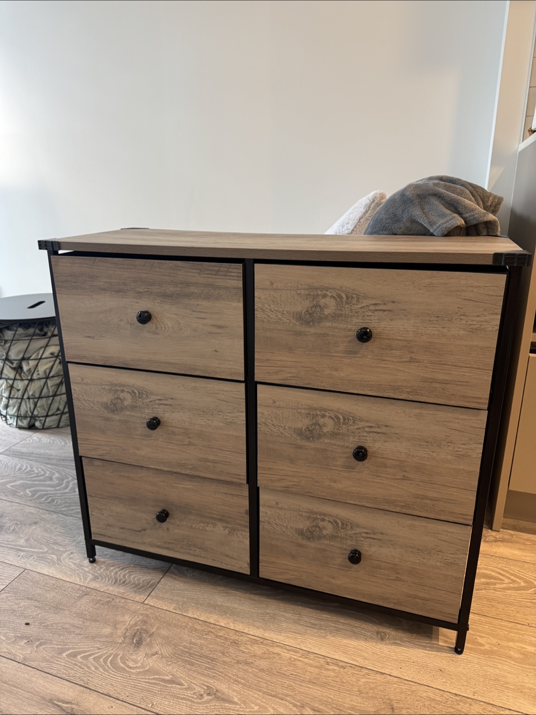 Wood Dresser with Black Frame - photo 3