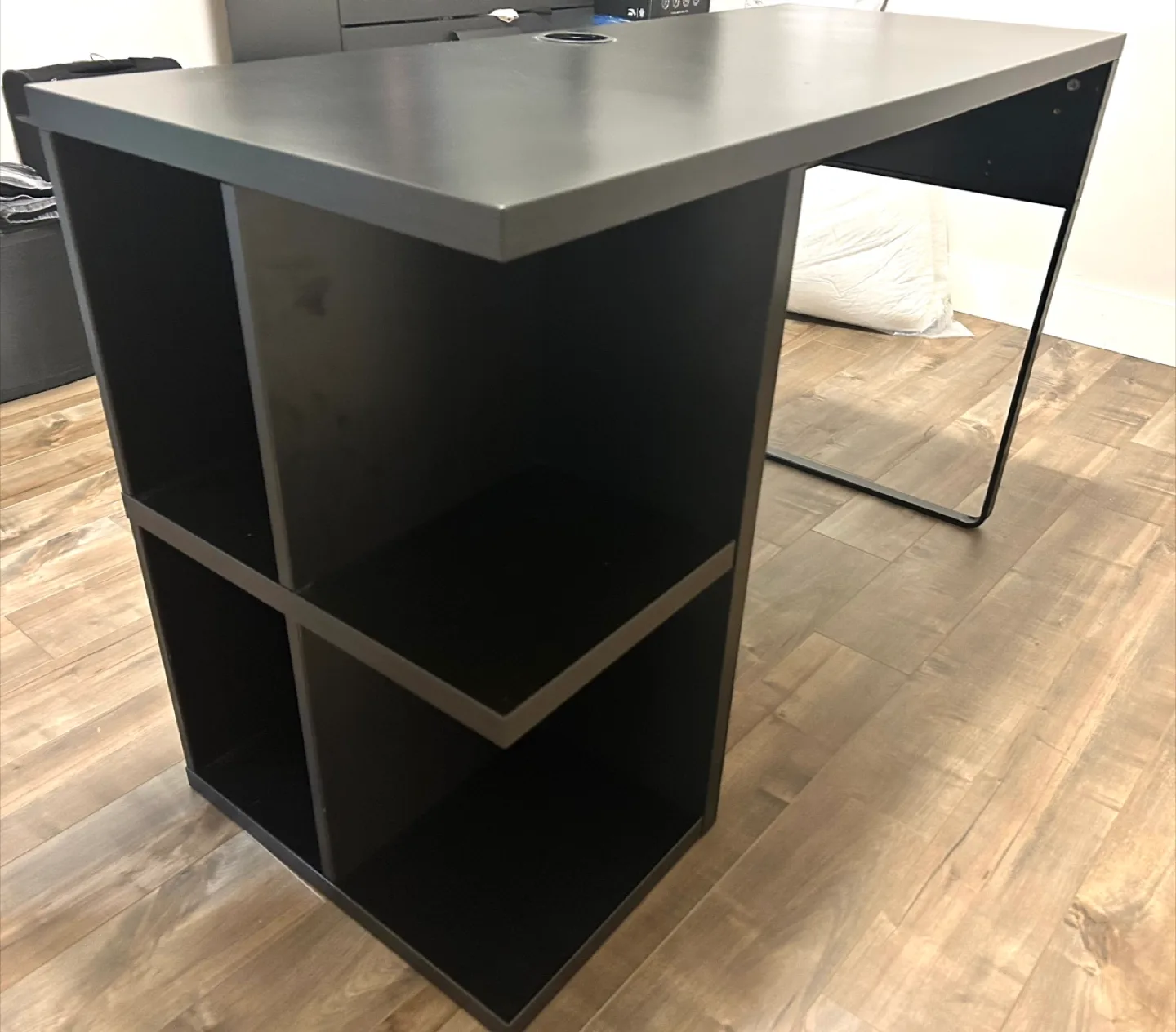 Black Desk with Storage thumbnail