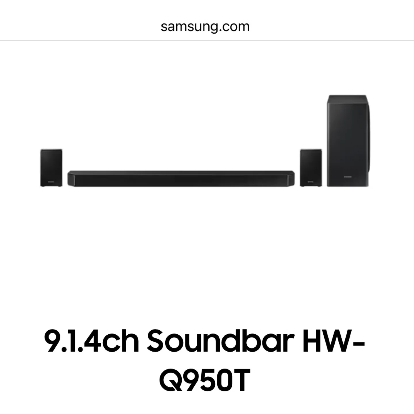 Samsung 9.1.4ch Soundbar HW-Q950T thumbnail