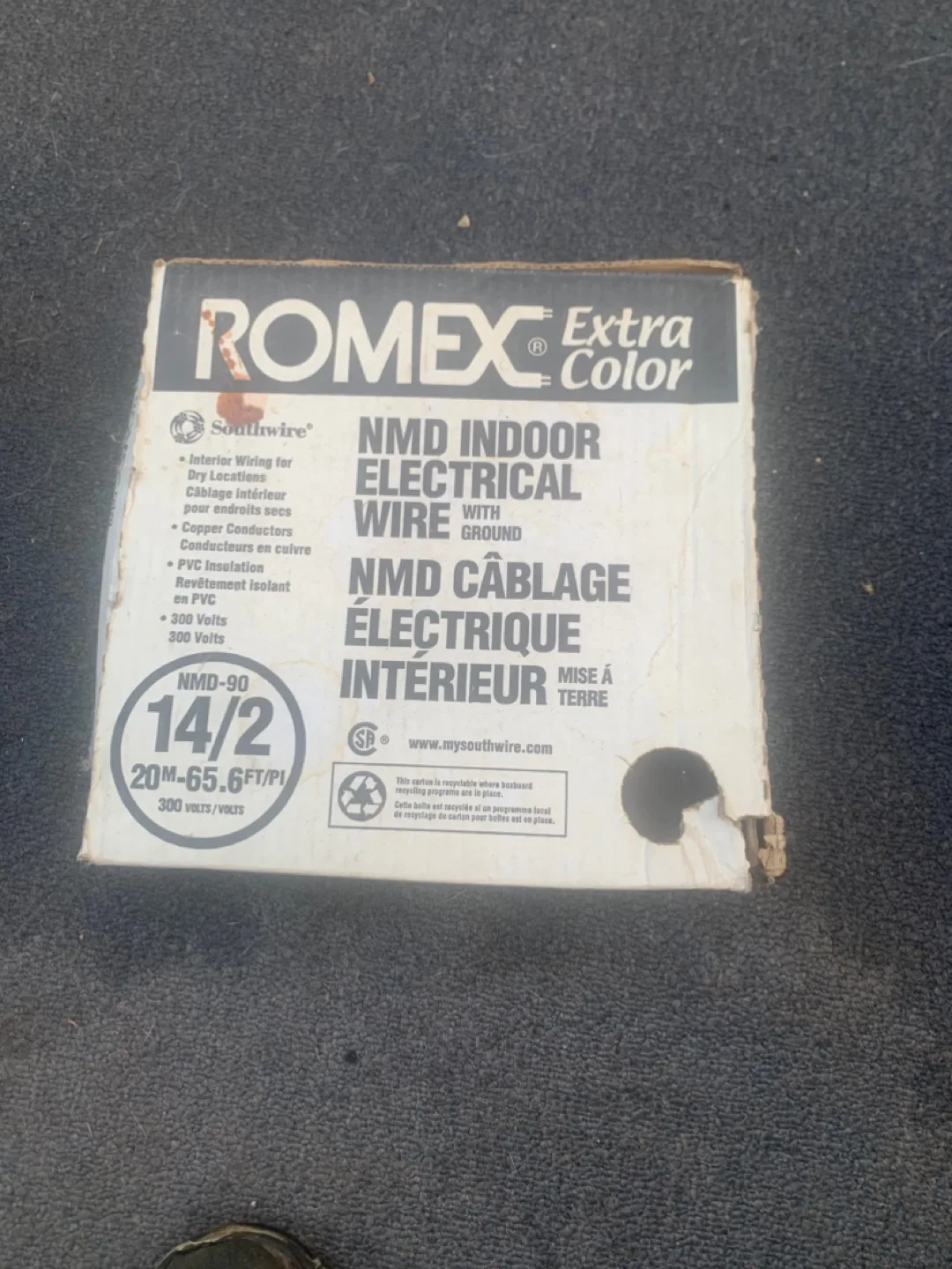 Romex Extra Color NMD Indoor Electrical Wire 14/2 thumbnail