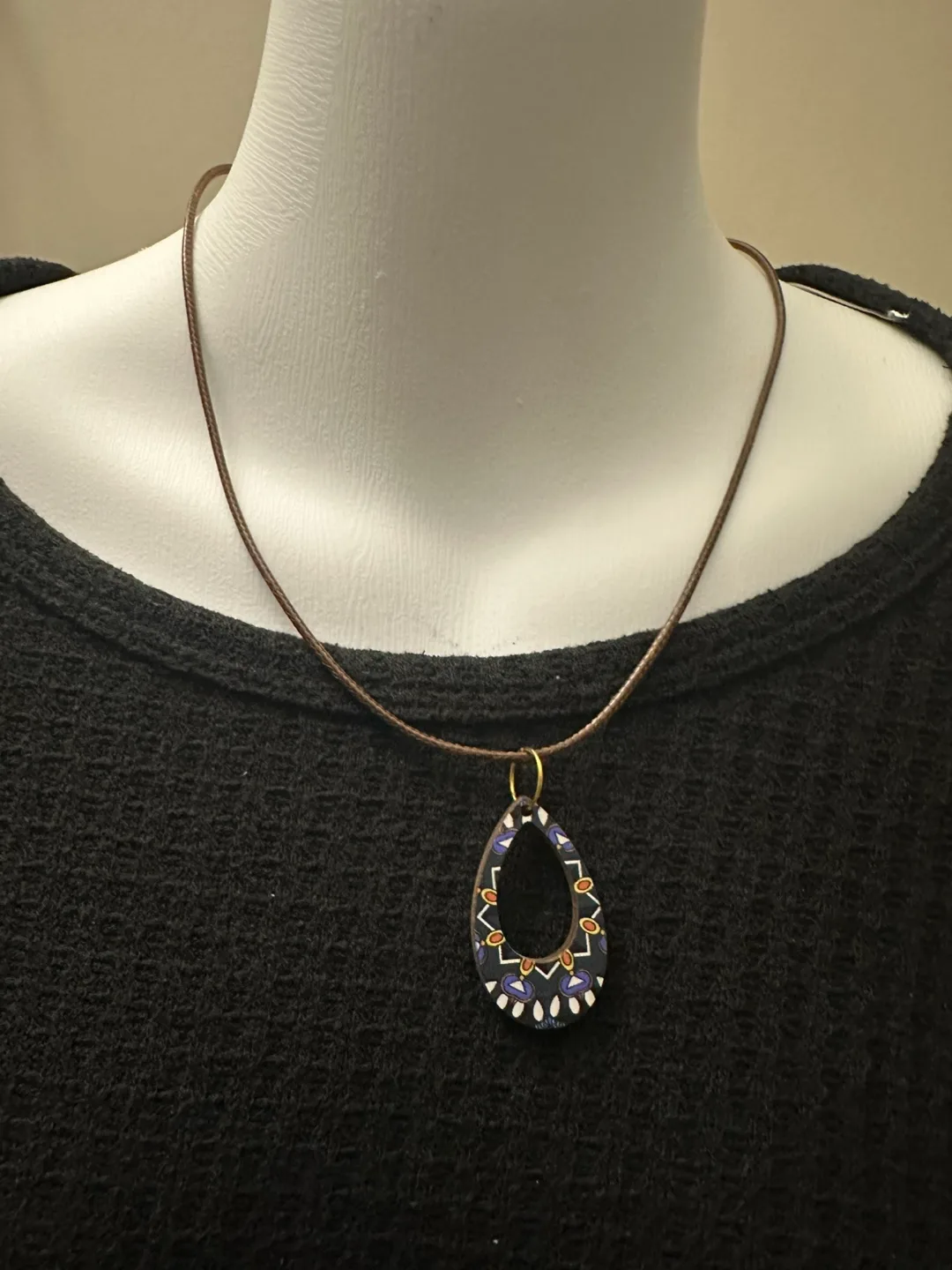 Handmade Teardrop Pendant Necklace thumbnail