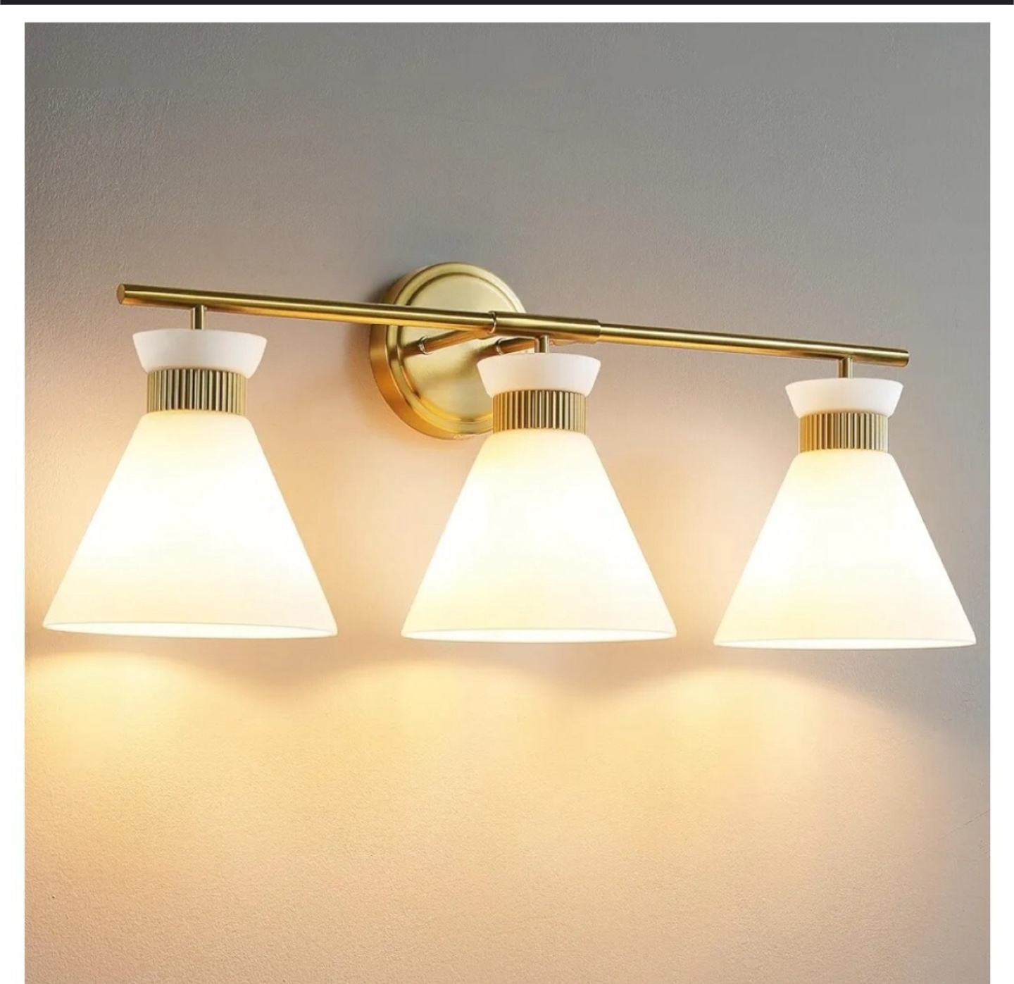 3-Light Bathroom Vanity Light Fixture