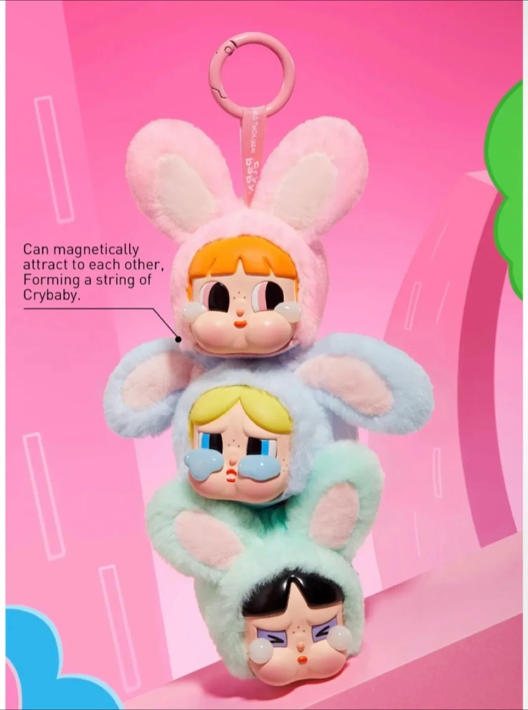 CRYBABY × Powerpuff Girls Series-Vinyl Face Plush Blind Box image indicator(9)