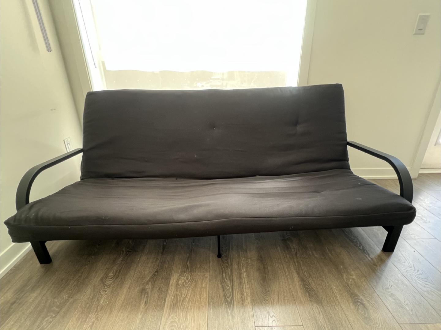 Black Futon Sofa Bed - photo 2