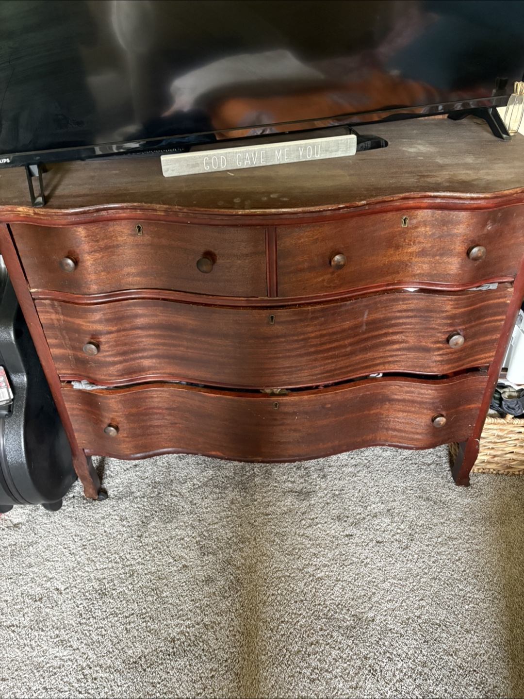 Vintage Wooden Dresser