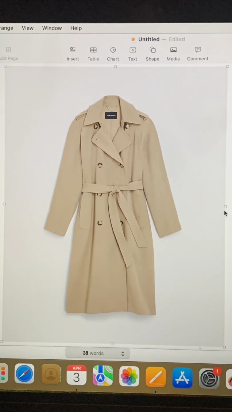 Club Monaco Tan Trench Coat - Size Small thumbnail