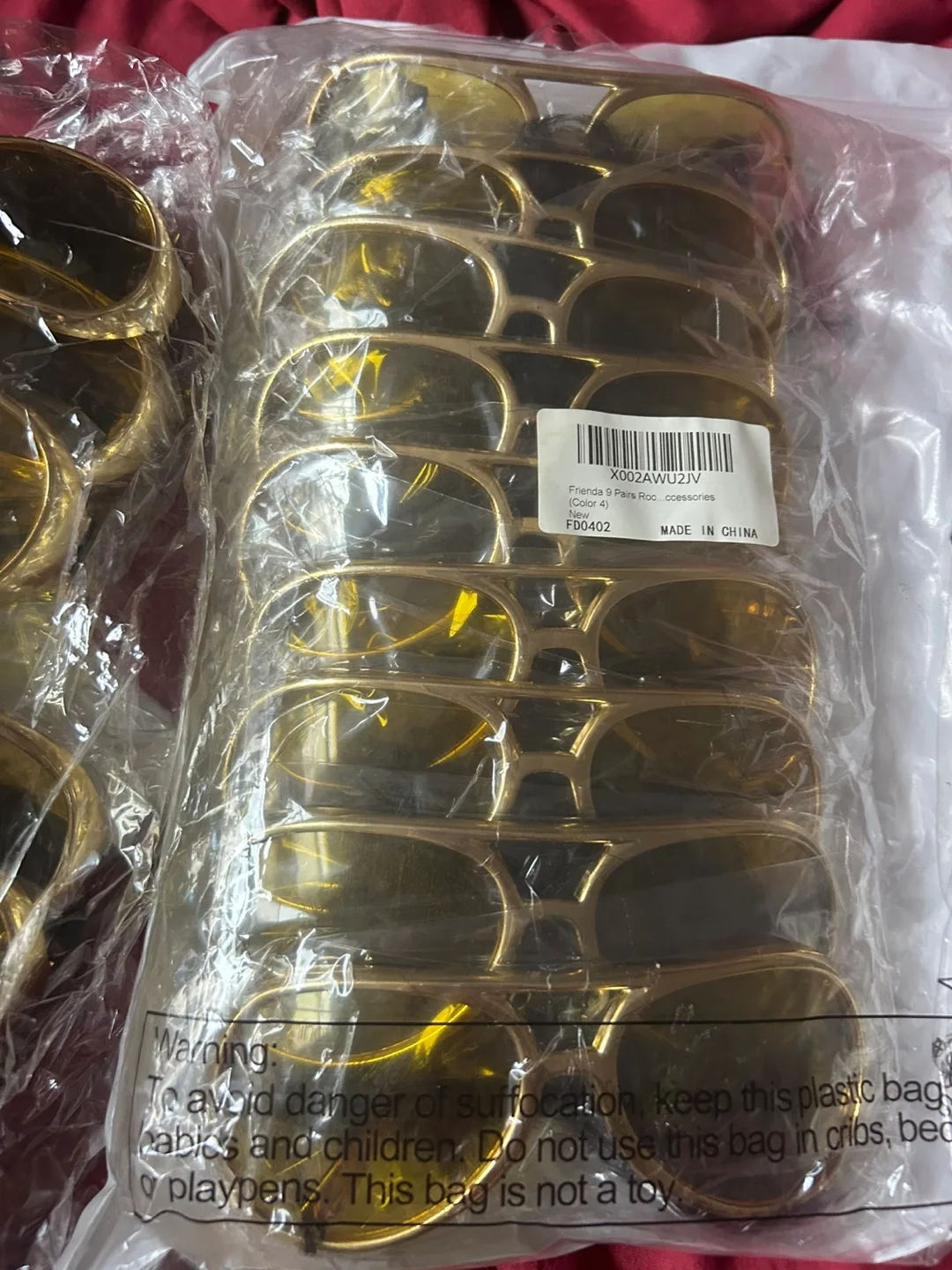 Elvis Style Gold Sunglasses with sideburn thumbnail
