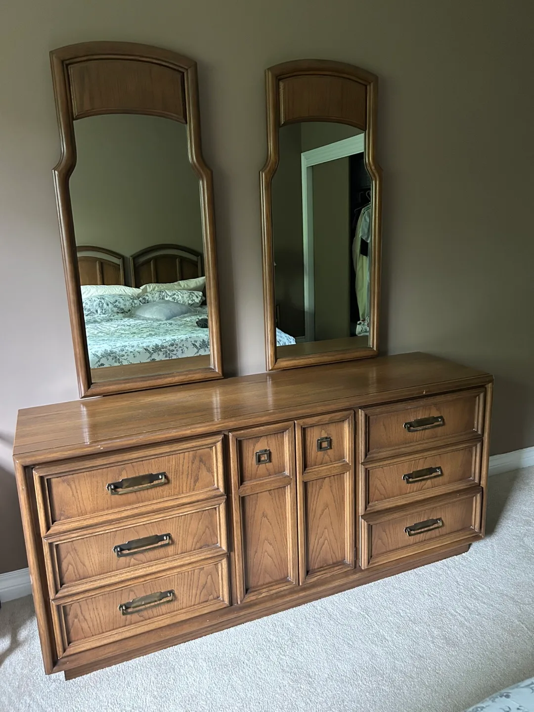 Vintage,solid wood KRUG bedroom set thumbnail