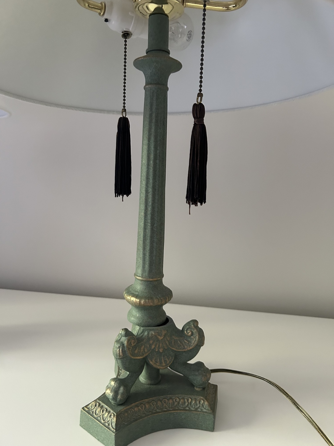 Green & Gold Accent Lamp - photo 2