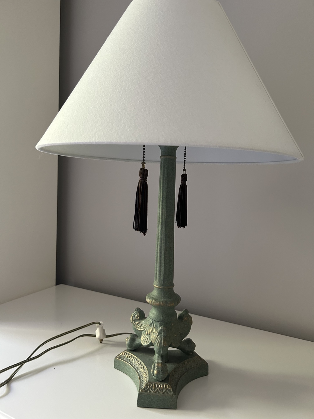 Green & Gold Accent Lamp - photo 3