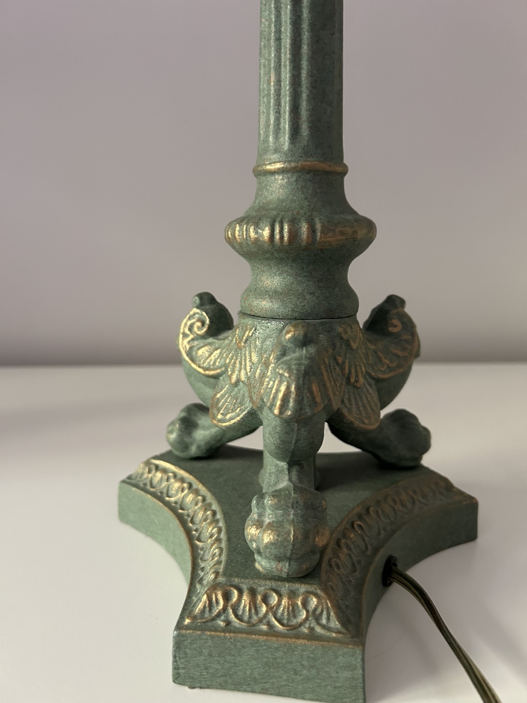 Green & Gold Accent Lamp - photo 4