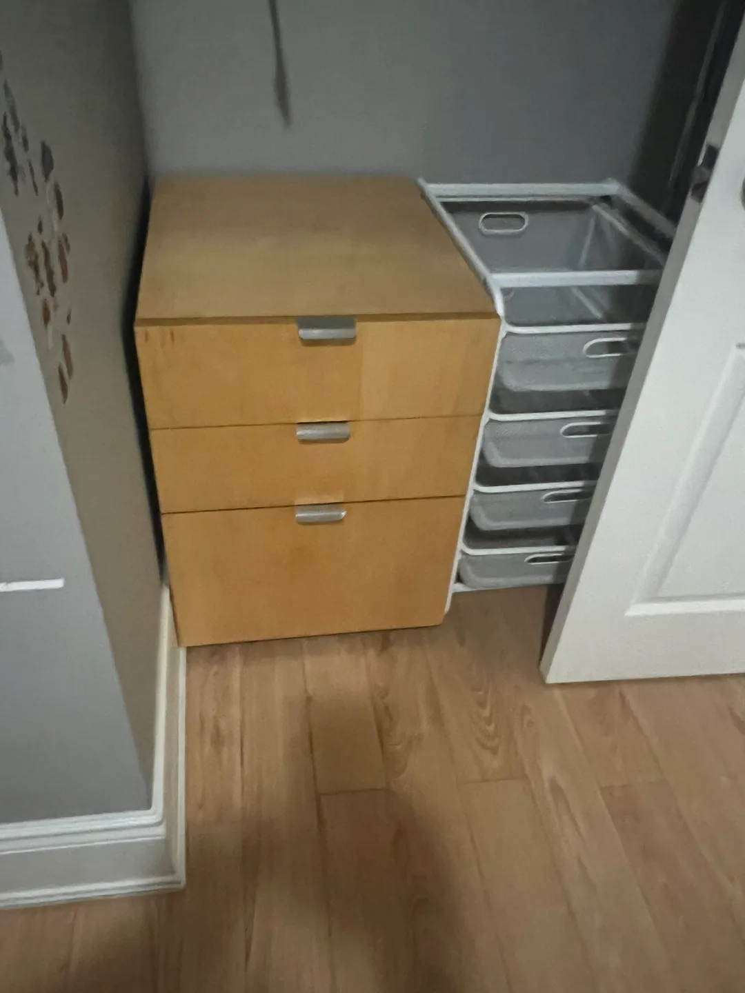 3 drawer wood cabinet thumbnail