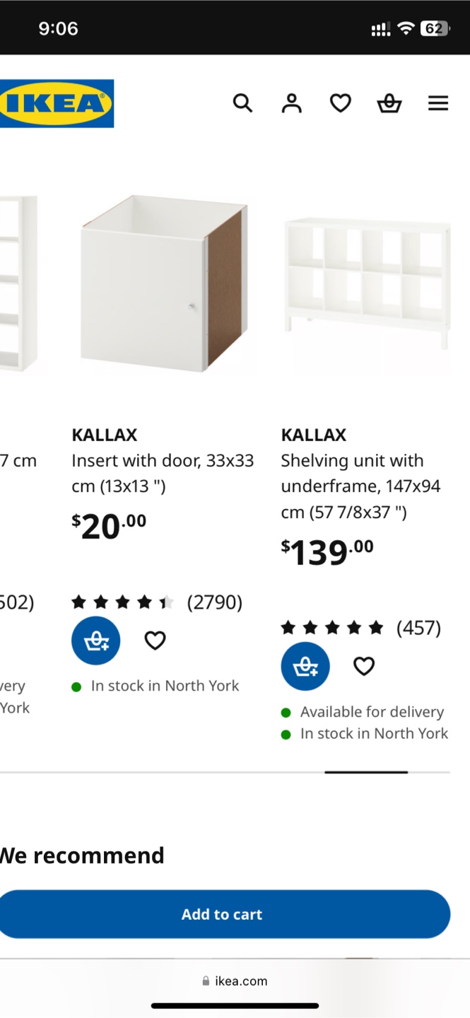 IKEA Kallax Shelf Unit with Inserts - photo 3